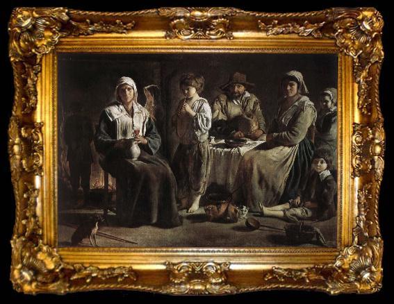 framed  Louis Le Nain Peasant family, ta009-2